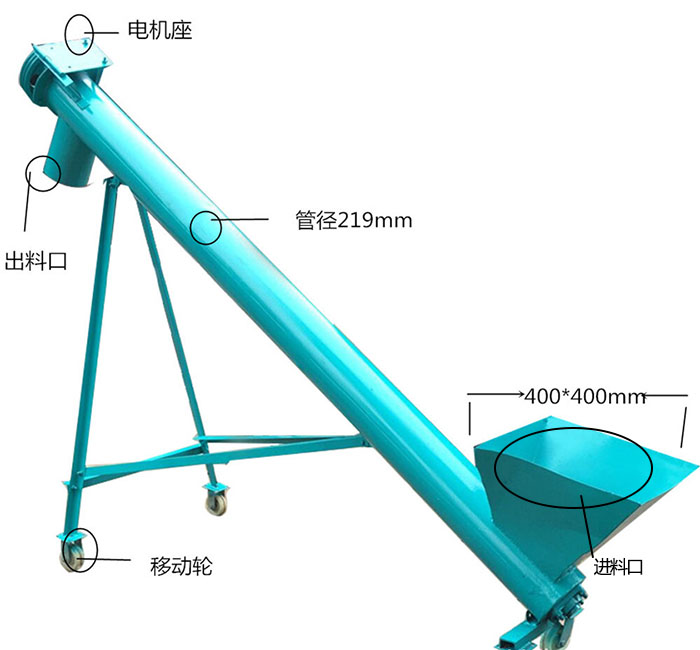 傾斜螺旋輸送機結(jié)構